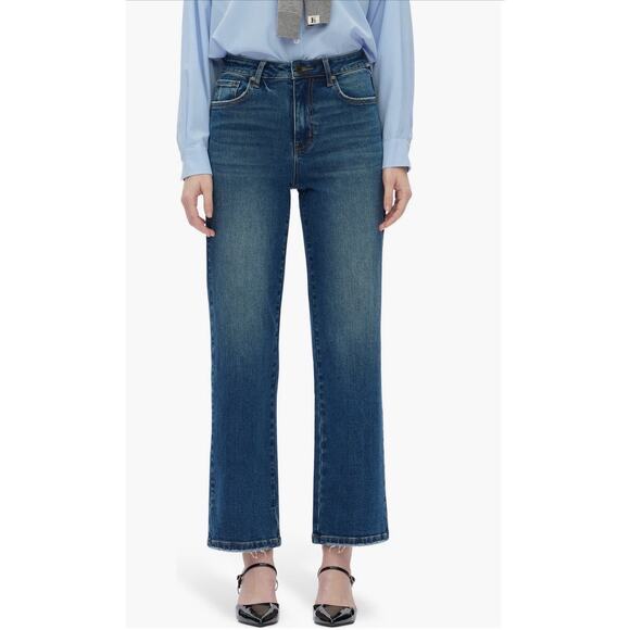 Bayeas Denim - Bayeas NWT High Rise Vintage Straight Denim Jeans Nordstrom 27 x 30